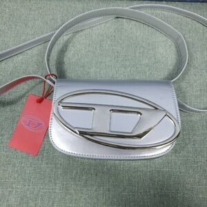Diesel 1DR metallic shoulder bag